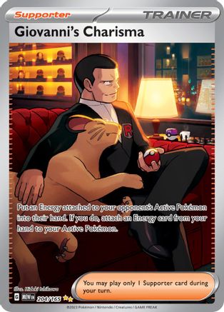 Giovanni's Charisma 204/165 - SV Scarlet & Violet 151 Holofoil - for just $6.36! 