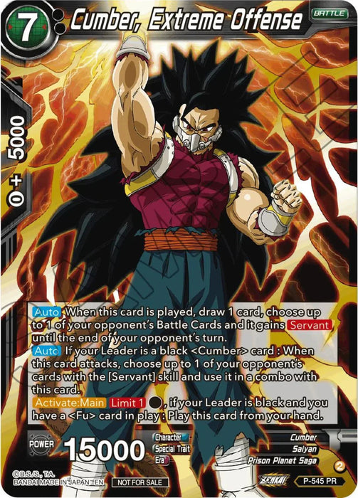 Cumber, Extreme Offense (Championship Selection Pack 2023 Vol.3) (P-545) [Tournament Promotion Cards] - for just $1.25! 