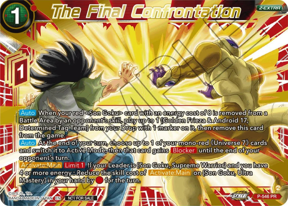The Final Confrontation (Championship Z Extra Card Pack 2023) (P-546) [Tournament Promotion Cards] - for just $10.20! 