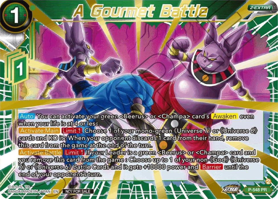 A Gourmet Battle (Championship Z Extra Card Pack 2023) (P-548) [Tournament Promotion Cards] - for just $2! 