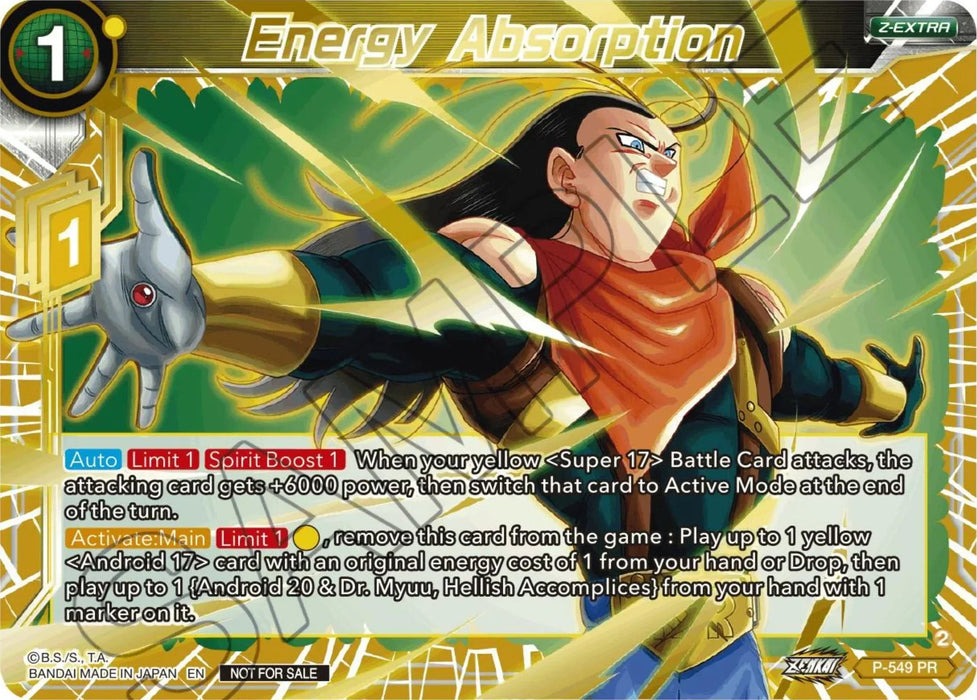 Energy Absorption (Championship Z Extra Card Pack 2023) (Gold-Stamped) (P-549) [Tournament Promotion Cards] - for just $1.25! 