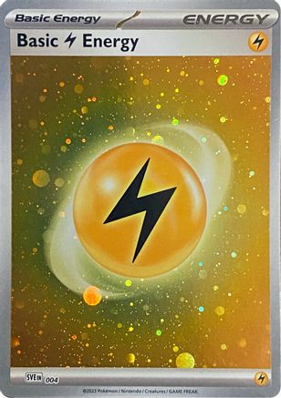 Basic Lightning Energy (Cosmos Holo) 004 - SV01 Scarlet & Violet Base Set Holofoil - for just $0.27! 