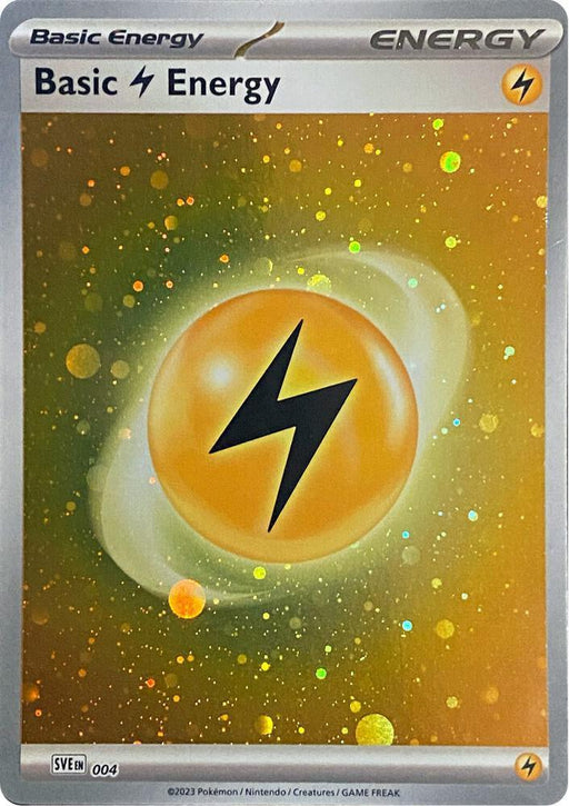 Basic Lightning Energy (004) (Cosmos Holo) [Scarlet & Violet: Base Set] - for just $0.20! 