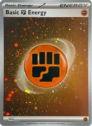 Basic Fighting Energy (Cosmos Holo) 006 - SV01 Scarlet & Violet Base Set Holofoil - for just $0.25! 