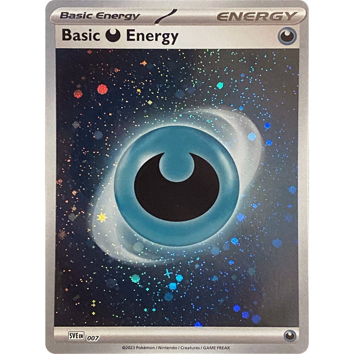 Basic Darkness Energy (007) (Cosmos Holo) [Scarlet & Violet: Base Set] - Just $0.35! Shop now at Retro Gaming of Denver