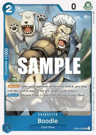 Boodle (Dash Pack) (OP03-050) - Kingdoms of Intrigue Foil - for just $1.13! 