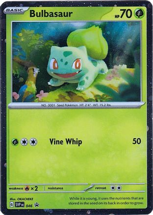 Bulbasaur (Cosmos Holo) 046 - SV Scarlet & Violet Promo Cards Holofoil - for just $0.58! 