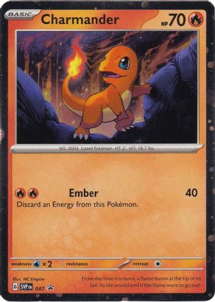 Charmander (Cosmos Holo) 047 - SV Scarlet & Violet Promo Cards Holofoil - for just $0.93! 