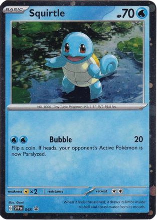 Squirtle (Cosmos Holo) 048 - SV Scarlet & Violet Promo Cards Holofoil - for just $0.57! 