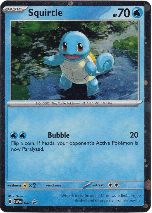 Squirtle (048) (Cosmos Holo) [Scarlet & Violet: Black Star Promos] - for just $0.80! 
