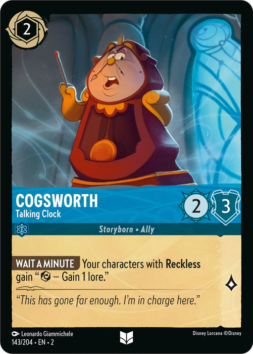 Cogsworth - Talking Clock (143/204) - Rise of the Floodborn - for just $0.03! 