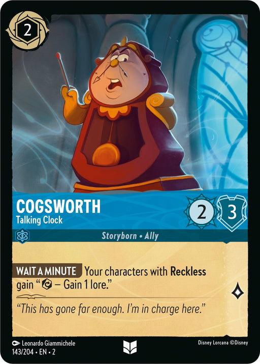 Cogsworth - Talking Clock (143/204) - Rise of the Floodborn - for just $0.03! 