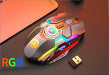 Color Wireless Gaming RGB Rechargeable Mute Button Mouse - for just $39.94! 