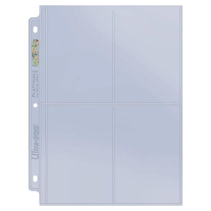 Ultra PRO: Platinum Hologram 4-Pocket Pages - 3-Holes (3.5" x 5" / 100-Pack) - for just $0! 