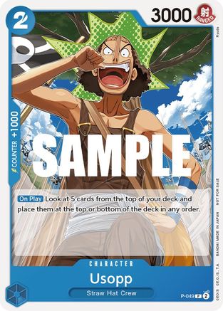 Usopp (Sealed Battle Kit Vol. 1) (P-049) - One Piece Promotion Cards - for just $6.40! 