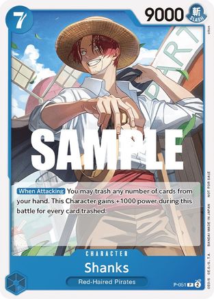 Shanks (Sealed Battle Kit Vol. 1) (P-051) - One Piece Promotion Cards - for just $3.30! 