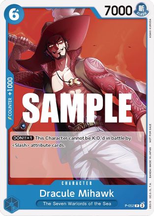 Dracule Mihawk (Sealed Battle Kit Vol. 1) (P-052) - One Piece Promotion Cards - for just $1.27! 