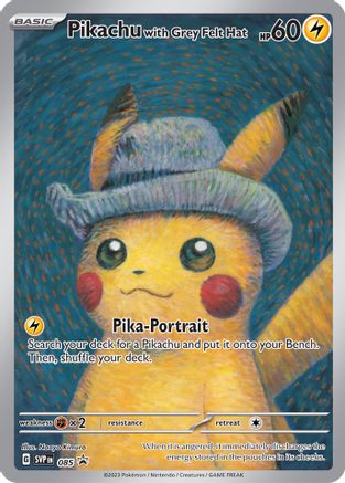 Pikachu with Grey Felt Hat 085 - SV Scarlet & Violet Promo Cards - for just $430.05! 