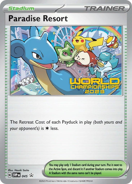 Paradise Resort (045) (World Championships 2023) [Scarlet & Violet: Black Star Promos] - for just $240! 