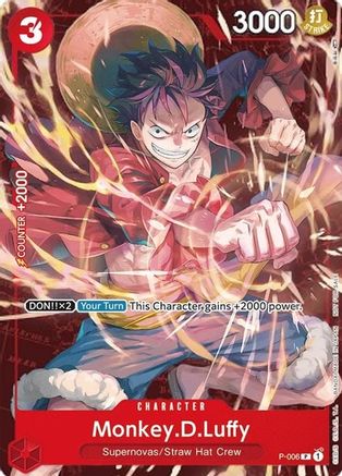 Monkey.D.Luffy - P-006 (Retail Promo) (P-006) - One Piece Promotion Cards - for just $5.13! 