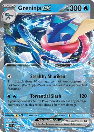 Greninja ex 054 - SV Scarlet & Violet Promo Cards Holofoil - for just $2.63! 