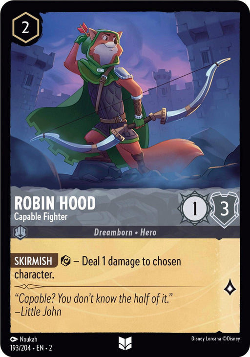 Robin Hood - Capable Fighter (193/204) - Rise of the Floodborn - for just $0.06! 