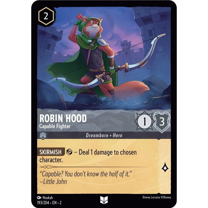 Robin Hood - Capable Fighter (193/204) [Rise of the Floodborn] - Just $0.10! Shop now at Retro Gaming of Denver