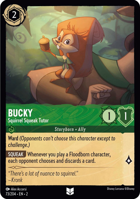 Bucky - Squirrel Squeak Tutor (73/204) - Rise of the Floodborn - for just $0.03! 