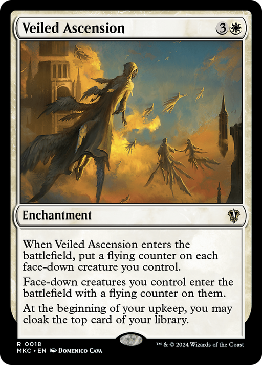 Veiled Ascension (MKC-018) - Murders at Karlov Manor Commander - for just $0.04! 