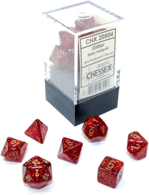 Chessex: Polyhedral Glitter Dice sets - 10mm - for just $5.98! 