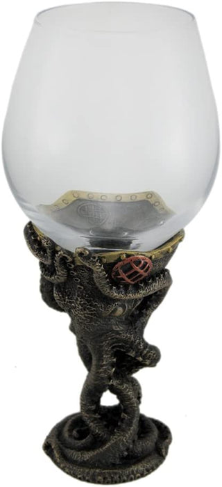 Steampunk Bronze Finish Octopus Tentacle Wine Glass - for just $36! 