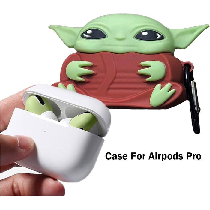 Mandalorian Baby Yoda Grogu AirPod Case Silicone Bumper Keychain - Just $6.99! Shop now at Retro Gaming of Denver