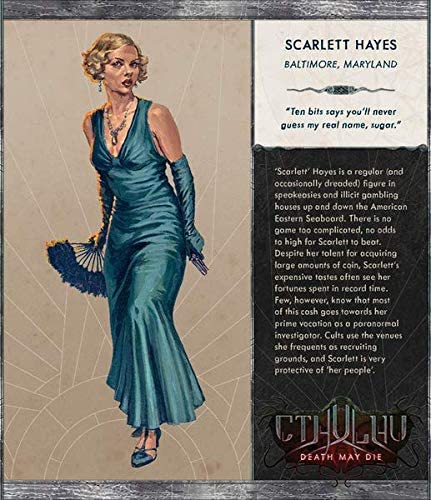 Cthulhu: Death May Die - Scarlett Hayes Kickstarter Exclusive Promo - for just $59.99! 