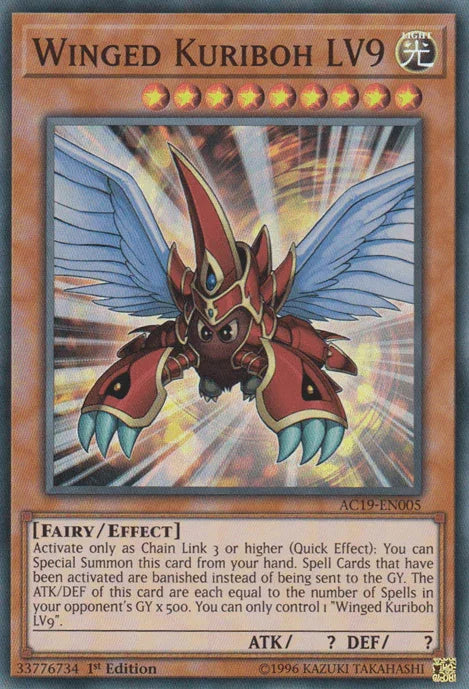Winged Kuriboh LV9 [AC19-EN005] Super Rare - for just $1.65! 