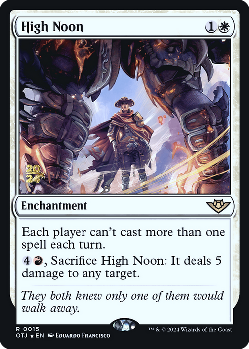 High Noon (PRE-015) - Outlaws of Thunder Junction Promos Foil - for just $1.62! 