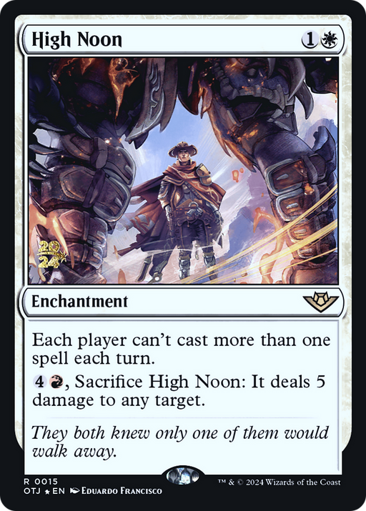 High Noon (PRE-015) - Outlaws of Thunder Junction Promos Foil - for just $1.62! 