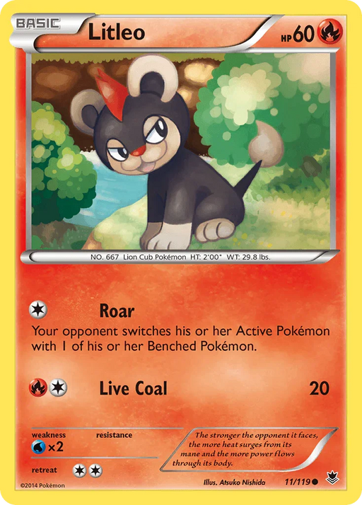 Litleo (11/119) [XY: Phantom Forces] - for just $0.20! 