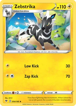 Zebstrika (054/185) [Sword & Shield: Vivid Voltage] - for just $0.10! 