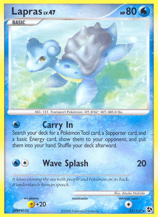 Lapras (21/106) [Diamond & Pearl: Great Encounters] - for just $6.05! 