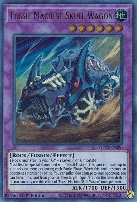 Fossil Machine Skull Wagon [GFP2-EN020] Ultra Rare - for just $0.10! 