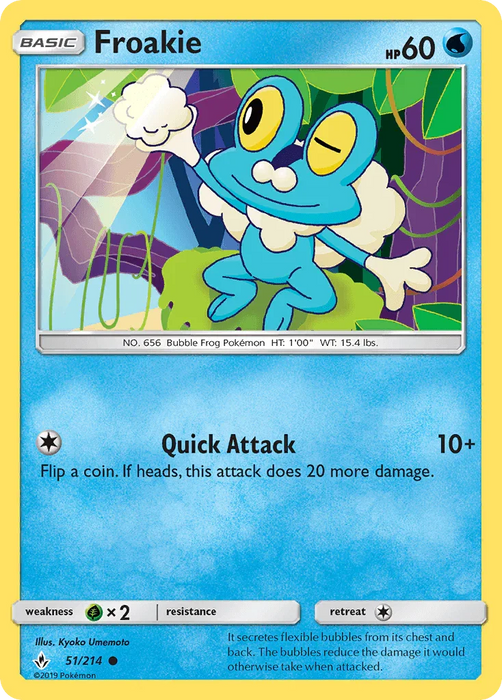 Froakie (51/214) [Sun & Moon: Unbroken Bonds] - for just $0.10! 
