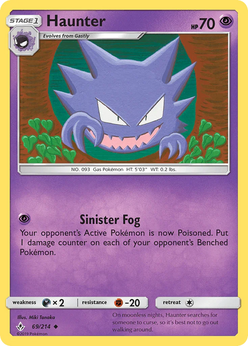 Haunter (69/214) [Sun & Moon: Unbroken Bonds] - for just $0.15! 
