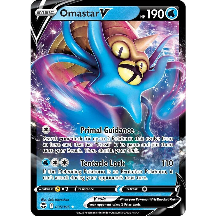 Omastar V (035/195) [Sword & Shield: Silver Tempest] - Just $0.52! Shop now at Retro Gaming of Denver