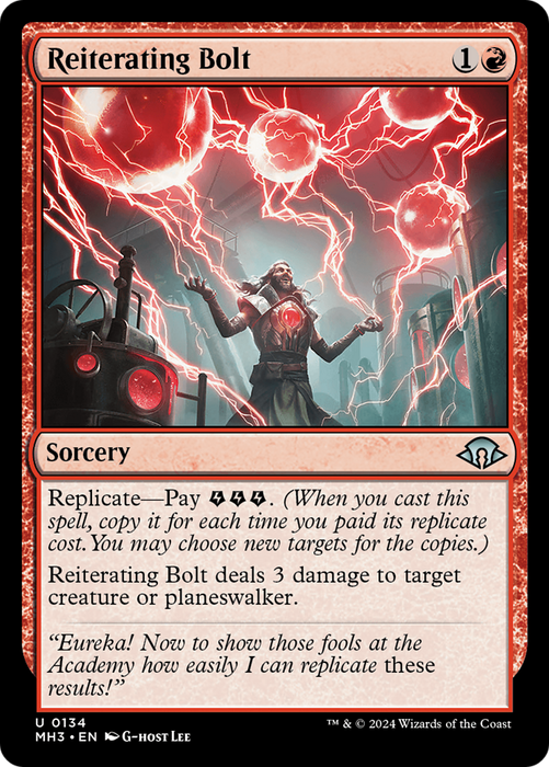 Reiterating Bolt (MH3-134) - Modern Horizons 3 - for just $0.04! 