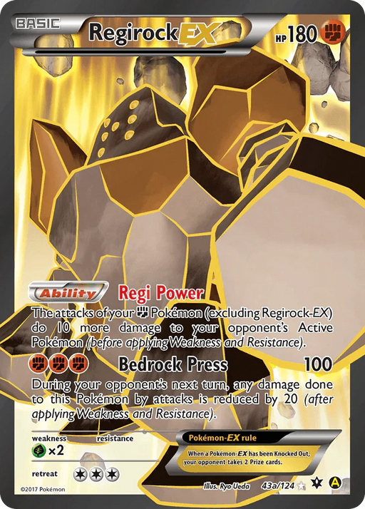 Regirock EX (43a/124) [Alternate Art Promos] - for just $7.35! 