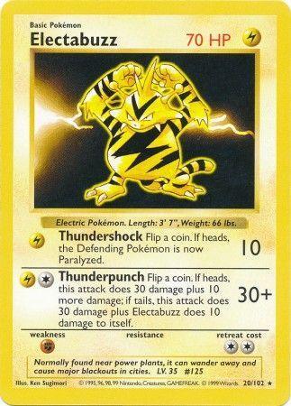 Electabuzz (20/102) [Base Set Shadowless Unlimited] - for just $9.65! 