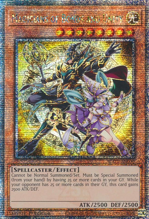 Magicians of Bonds and Unity (Quarter Century Secret Rare) [AGOV-EN000] Quarter Century Secret Rare - for just $22.40! 