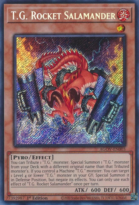T.G. Rocket Salamander [AGOV-EN003] Secret Rare - for just $0.15! 