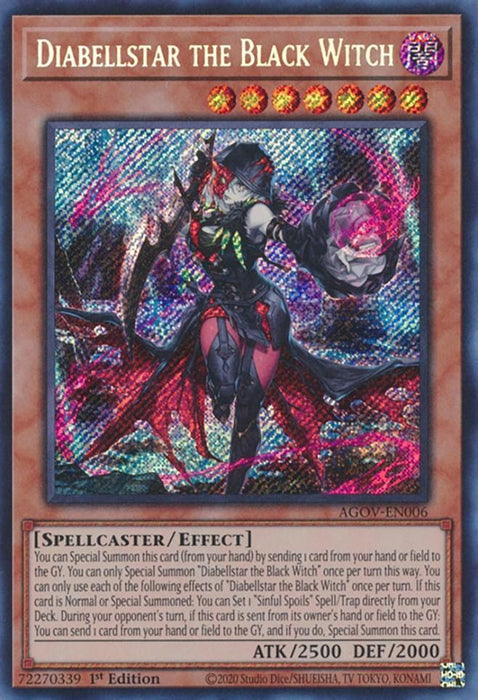 Diabellstar the Black Witch [AGOV-EN006] Secret Rare - for just $1.85! 