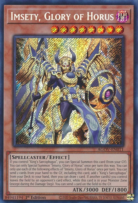 Imsety, Glory of Horus [AGOV-EN011] Secret Rare - for just $2.65! 
